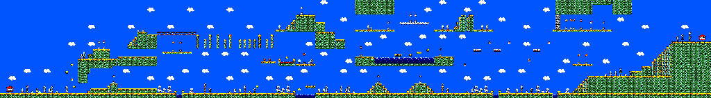 Thumbnail for a map of Round 2 Area 1 for the Master System game Psycho Fox.