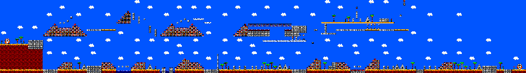 Thumbnail for a map of Round 3 Area 1 for the Master System game Psycho Fox.