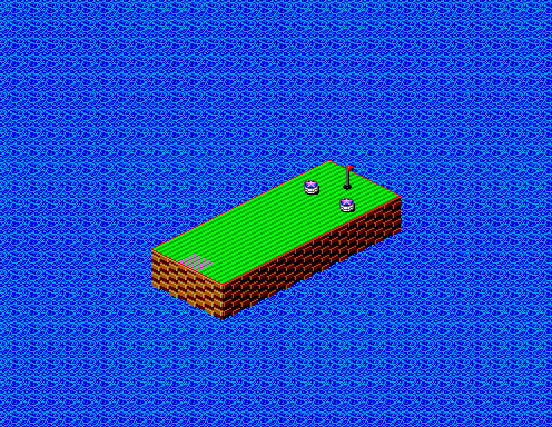 Thumbnail for a map of Practice Hole No. 1 for the Master System game Putt & Putter.