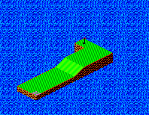 Thumbnail for a map of Practice Hole No. 2 for the Master System game Putt & Putter.