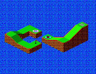 Thumbnail for a map of Practice Hole No. 5 for the Master System game Putt & Putter.