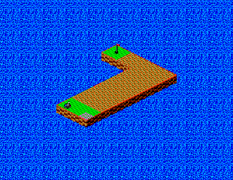 Thumbnail for a map of Practice Hole No. 6 for the Master System game Putt & Putter.