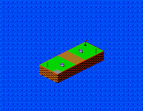 Thumbnail for a map of Stage 1 Hole No. 1 for the Master System game Putt & Putter.