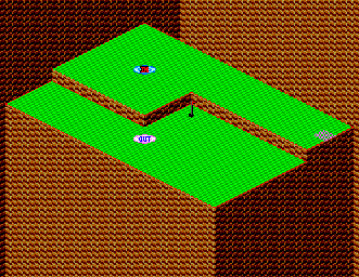 Thumbnail for a map of Stage 2 Hole No. 1 for the Master System game Putt & Putter.