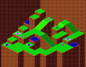 Thumbnail for a map of Stage 2 Hole No. 3 for the Master System game Putt & Putter.