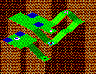 Thumbnail for a map of Stage 2 Hole No. 6 for the Master System game Putt & Putter.