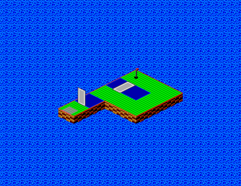 Thumbnail for a map of Stage 3 Hole No. 1 for the Master System game Putt & Putter.