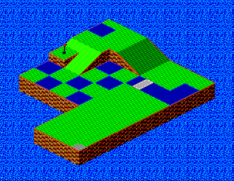 Thumbnail for a map of Stage 3 Hole No. 5 for the Master System game Putt & Putter.