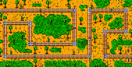 Thumbnail for a map of Round 1 for the Master System game Rescue Mission.