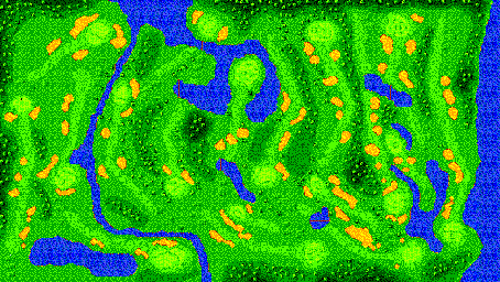Thumbnail for a map of Links Golf Club for the Master System game Sega World Tournament Golf.