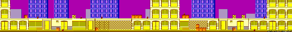 Thumbnail for a map of Mission 1 Section 1 for the Master System game Shinobi.