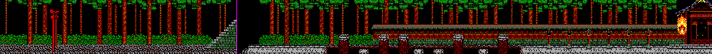 Thumbnail for a map of Kashima Shrine for the Master System game SpellCaster.