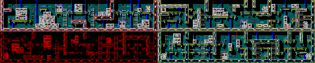 Thumbnail for a map of Level 3 for the Master System game Spider-Man: Return Of The Sinister Six.