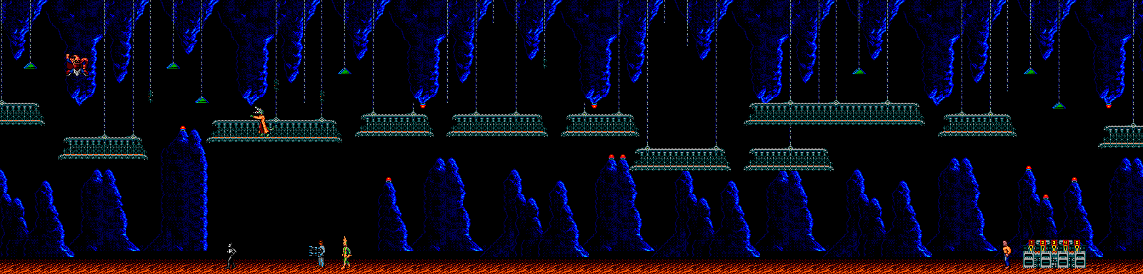 Thumbnail for a map of Bomb Cave for the Master System game Spider-Man Vs The Kingpin.