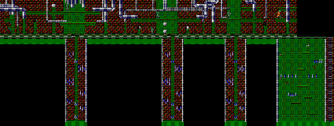 Thumbnail for a map of Sewers for the Master System game Spider-Man Vs The Kingpin.