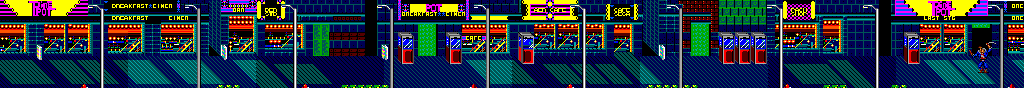 Thumbnail for a map of Round 1 for the Master System game Streets Of Rage.