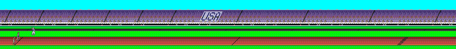 Thumbnail for a map of 100 m Dash for the Master System game Summer Games.