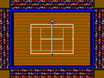 Thumbnail for a map of Clay Court for the Master System game Tennis Ace.