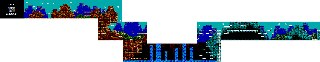 Thumbnail for a map of Stage 5: The Mountains for the Master System game Tom And Jerry: The Movie.