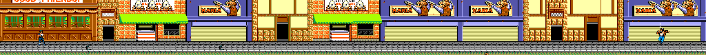 Thumbnail for a map of Stage 1 for the Master System game Vigilante.