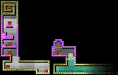 Thumbnail for a map of Village (Interiors) for the Master System game Wonder Boy III: The Dragon's Trap.