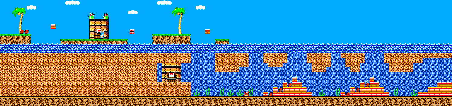 Thumbnail for a map of Stage 11(A) for the Master System game Wonder Boy In Monster Land.