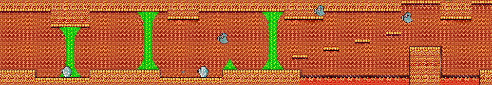 Thumbnail for a map of Stage 11(B) for the Master System game Wonder Boy In Monster Land.