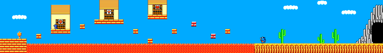 Thumbnail for a map of Stage 9(A) for the Master System game Wonder Boy In Monster Land.
