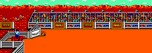 Thumbnail for a map of Bull Riding for the Master System game World Games.