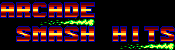 Title screen for the Master System game Arcade Smash Hits.