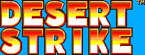 Title screen for the Master System game Desert Strike.