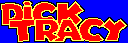 Title screen for the Master System game Dick Tracy.