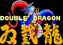 Title screen for the Master System game Double Dragon.