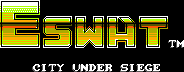 Title screen for the Master System game ESWAT: City Under Siege.
