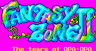 Title screen for the Master System game Fantasy Zone II: The Tears Of Opa-Opa.