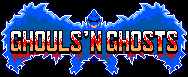 Title screen for the Master System game Ghouls 'N Ghosts.