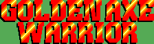 Title screen for the Master System game Golden Axe Warrior.