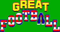 Title screen for the Master System game Great Football.