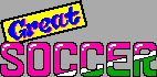 Title screen for the Master System game Great Soccer.