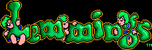 Title screen for the Master System game Lemmings.