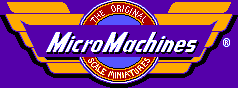 Title screen for the Master System game Micro Machines.