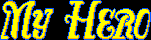 Title screen for the Master System game My Hero.