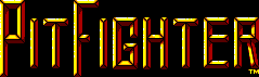 Title screen for the Master System game Pit Fighter.