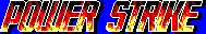 Title screen for the Master System game Power Strike.