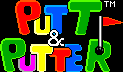 Title screen for the Master System game Putt & Putter.