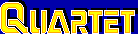 Title screen for the Master System game Quartet.