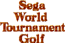Title screen for the Master System game Sega World Tournament Golf.
