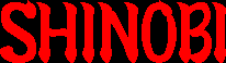 Title screen for the Master System game Shinobi.