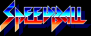 Title screen for the Master System game Speedball.