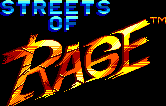 Title screen for the Master System game Streets Of Rage.